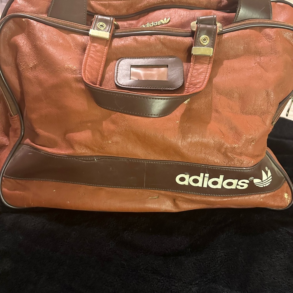 Adidas Men's Red and Brown Bag